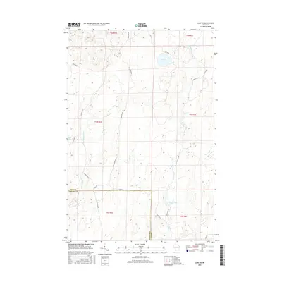 2015 Map of Lake Six, 2015 Print