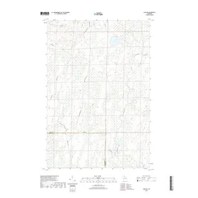 2018 Map of Lake Six, 2018 Print