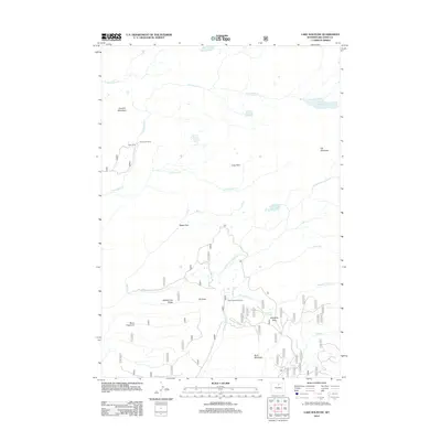2012 Map of Lake Solitude, 2012 Print