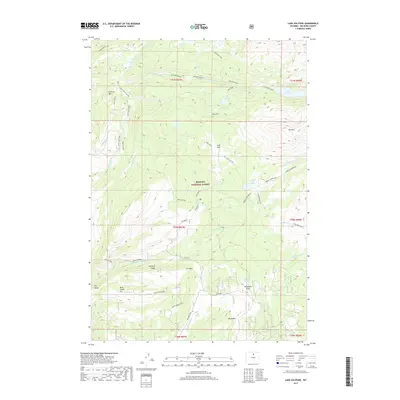 2017 Map of Lake Solitude, 2017 Print