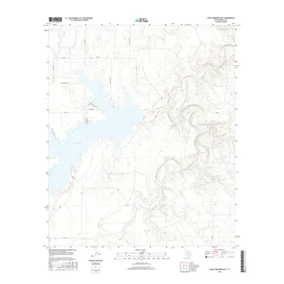 2016 Map of Lake Stamford East, 2016 Print