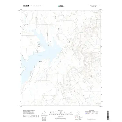 2019 Map of Lake Stamford East, 2019 Print