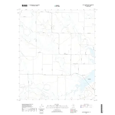 2019 Map of Lake Stamford West, 2019 Print