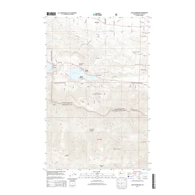 2014 Map of Lake Sutherland, 2014 Print