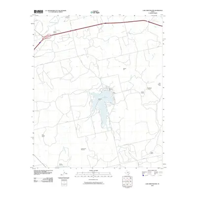 2010 Map of Lake Sweetwater, 2010 Print
