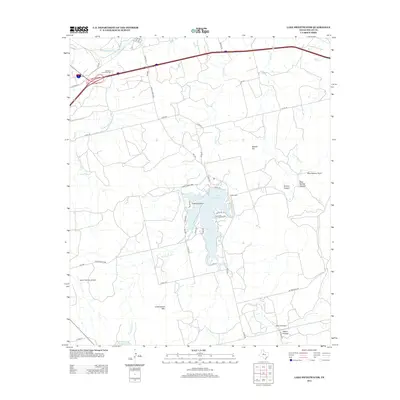 2012 Map of Lake Sweetwater, 2012 Print