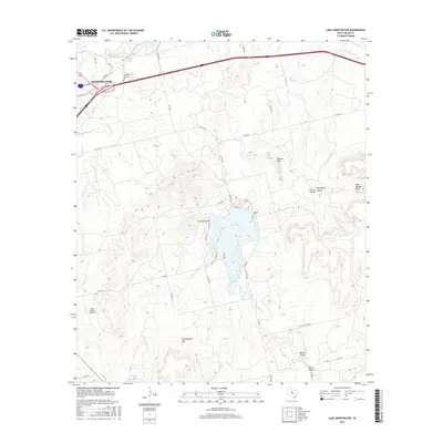 2016 Map of Lake Sweetwater, 2016 Print