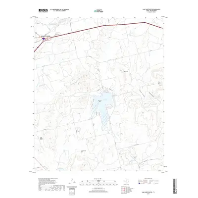 2019 Map of Lake Sweetwater, 2019 Print
