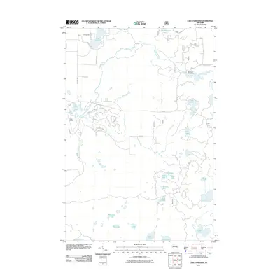 2011 Map of Lake Tahkodah, 2011 Print