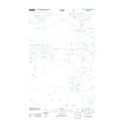 2013 Map of Lake Tahkodah, 2013 Print