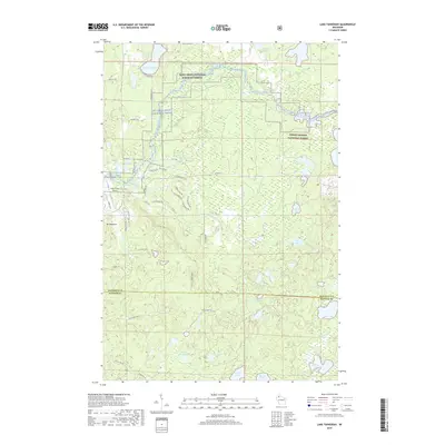 2019 Map of Lake Tahkodah, 2019 Print
