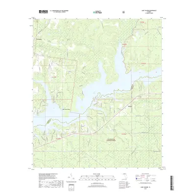 2018 Map of Lake Talquin, 2018 Print