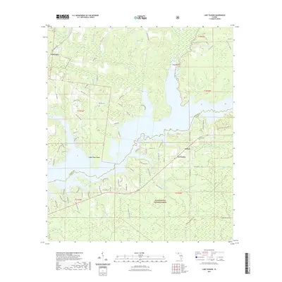 2021 Map of Lake Talquin, 2021 Print
