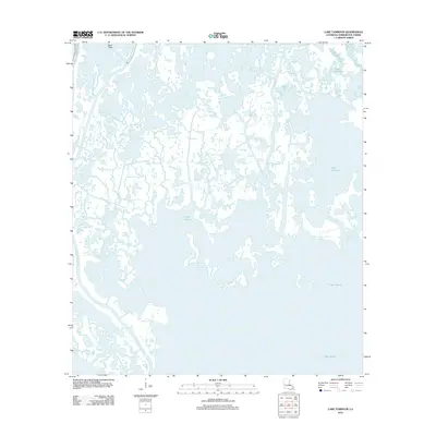 2012 Map of Lake Tambour, 2012 Print