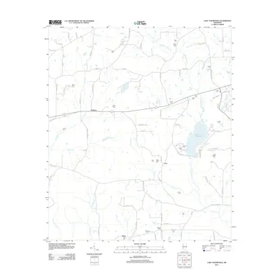 2012 Map of Lake Tangipahoa, 2012 Print