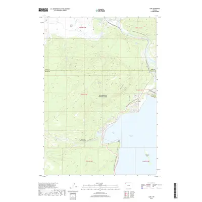 2017 Map of Lake, 2017 Print