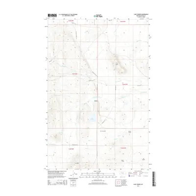 2014 Map of Lake Theboe, 2014 Print