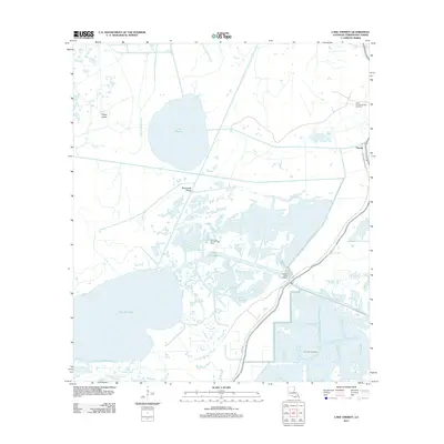 2012 Map of Lake Theriot, 2012 Print