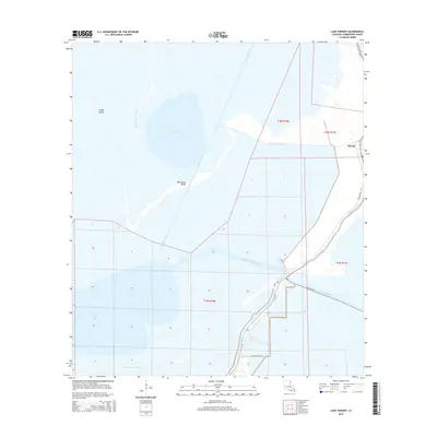 2015 Map of Lake Theriot, 2015 Print