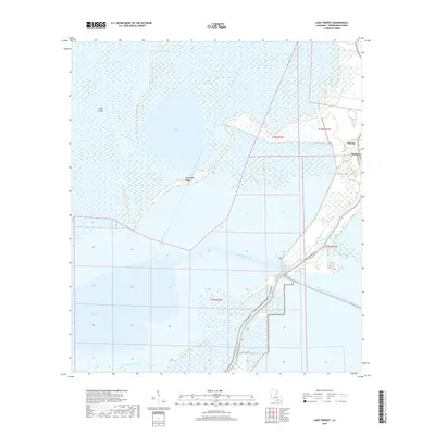 2018 Map of Lake Theriot, 2018 Print