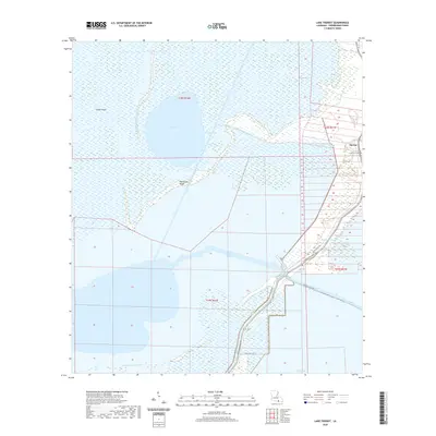 2020 Map of Lake Theriot, 2020 Print