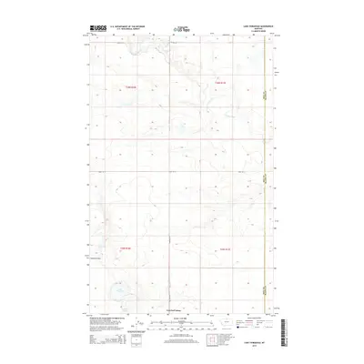 2014 Map of Lake Thibadeau, 2014 Print