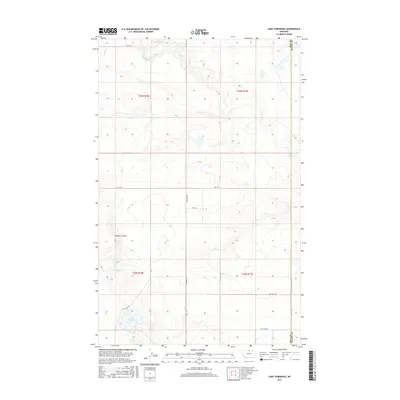 2017 Map of Lake Thibadeau, 2017 Print