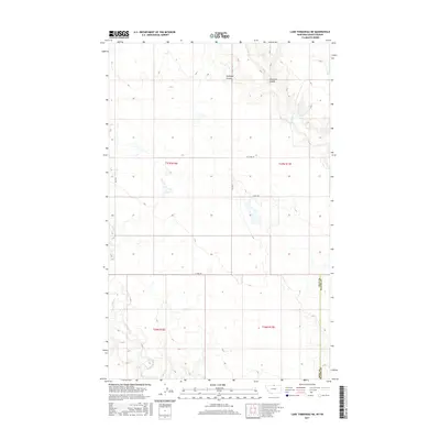 2017 Map of Lake Thibadeau NE, 2017 Print