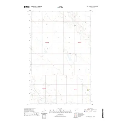 2020 Map of Lake Thibadeau NE, 2020 Print