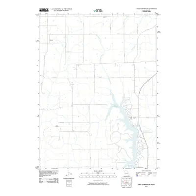 2010 Map of Lake Thunderhead, 2010 Print