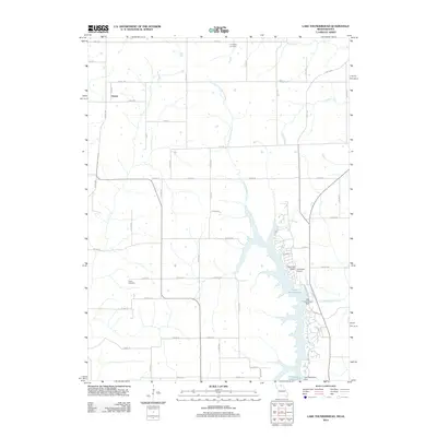 2012 Map of Lake Thunderhead, 2012 Print