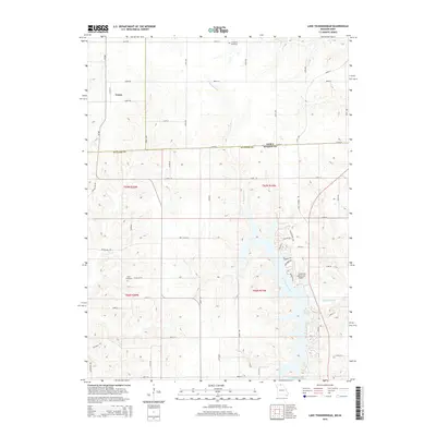 2015 Map of Lake Thunderhead, 2015 Print