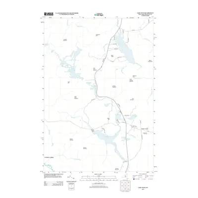 2013 Map of Lake Titus, 2013 Print