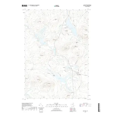 2019 Map of Lake Titus, 2019 Print