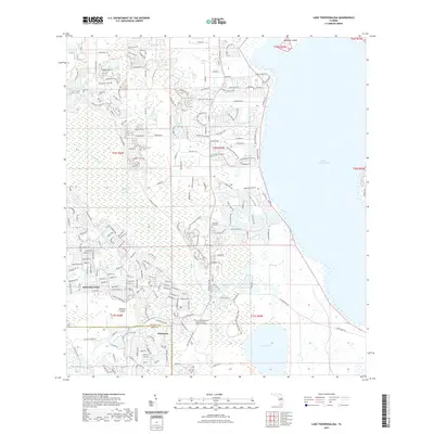 2021 Map of Lake Tohopekaliga, 2021 Print
