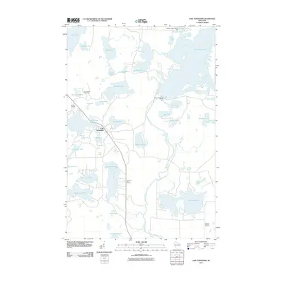 2010 Map of Lake Tomahawk, 2010 Print