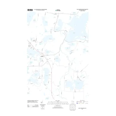 2013 Map of Lake Tomahawk, 2013 Print