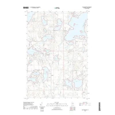 2018 Map of Lake Tomahawk, 2018 Print