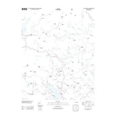 2013 Map of Lake Toxaway, 2013 Print