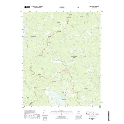 2019 Map of Lake Toxaway, 2019 Print