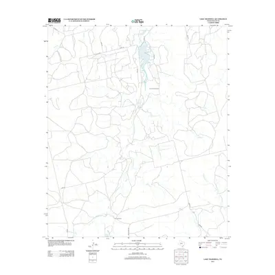 2012 Map of Lake Trammell, 2012 Print