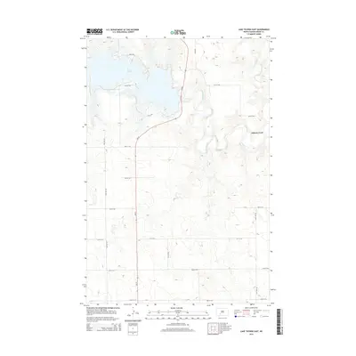 2014 Map of Lake Tschida East, 2014 Print
