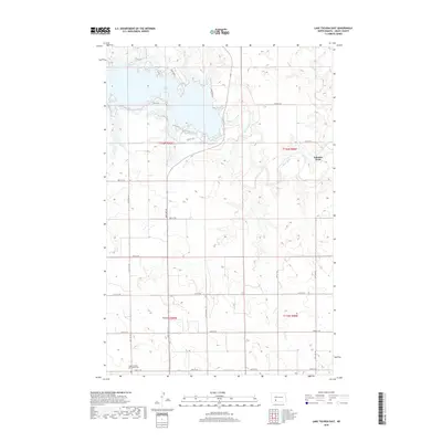2018 Map of Lake Tschida East, 2018 Print