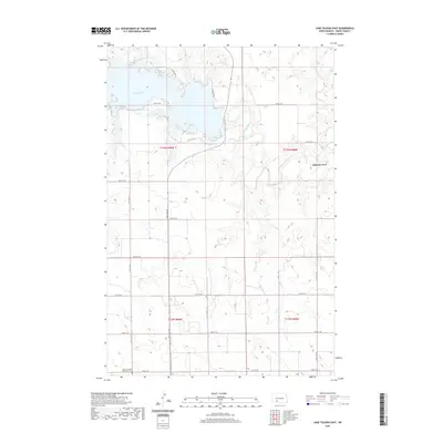 2020 Map of Lake Tschida East, 2020 Print