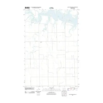 2011 Map of Lake Tschida West, 2011 Print