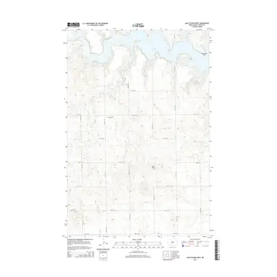 2014 Map of Lake Tschida West, 2014 Print