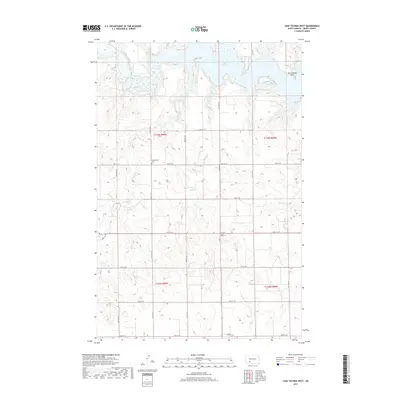 2017 Map of Lake Tschida West, 2017 Print
