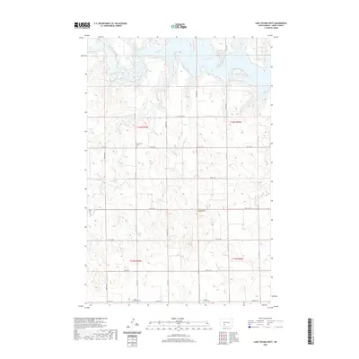 2020 Map of Lake Tschida West, 2020 Print
