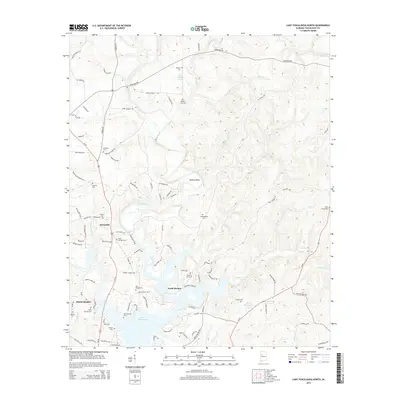 2014 Map of Lake Tuscaloosa North, 2014 Print