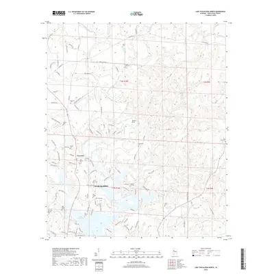 2018 Map of Lake Tuscaloosa North, 2018 Print
